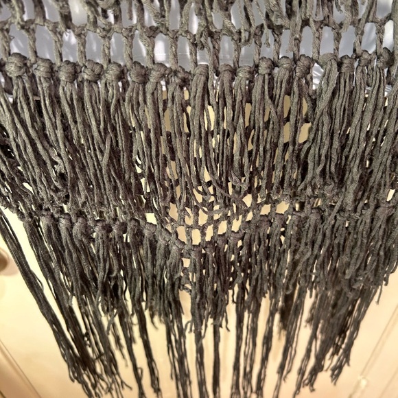 Umgee USA fringe charcoal gray boho vest! - Picture 8 of 14